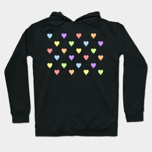 Mini Pastel Rainbow Hearts Hoodie